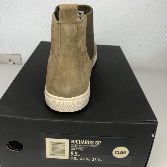 CLAE Richards SP Mens boot in suede butterscotch main image 4